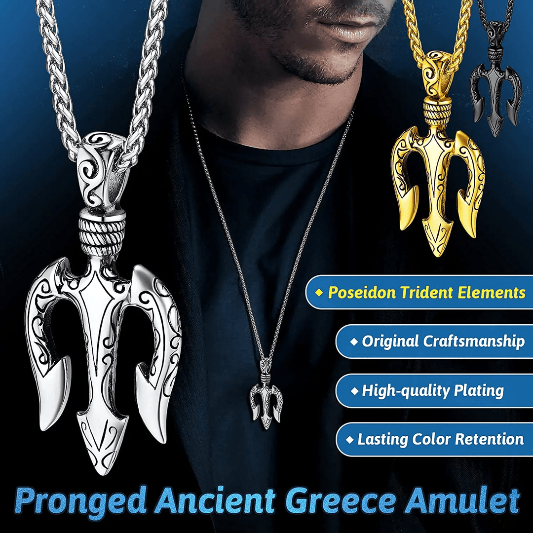 WorldNorse „Kraft und Mut“ Poseidon Dreizack Halskette