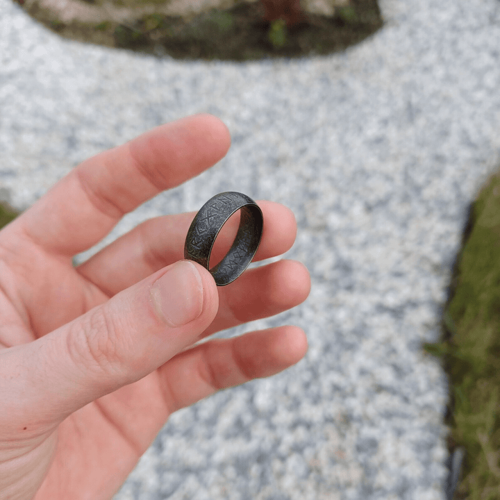 WorldNorse Viking Rune Edelstahl klassischer Ring
