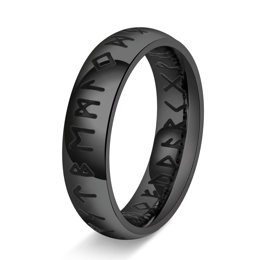 WorldNorse Viking Rune Edelstahl klassischer Ring