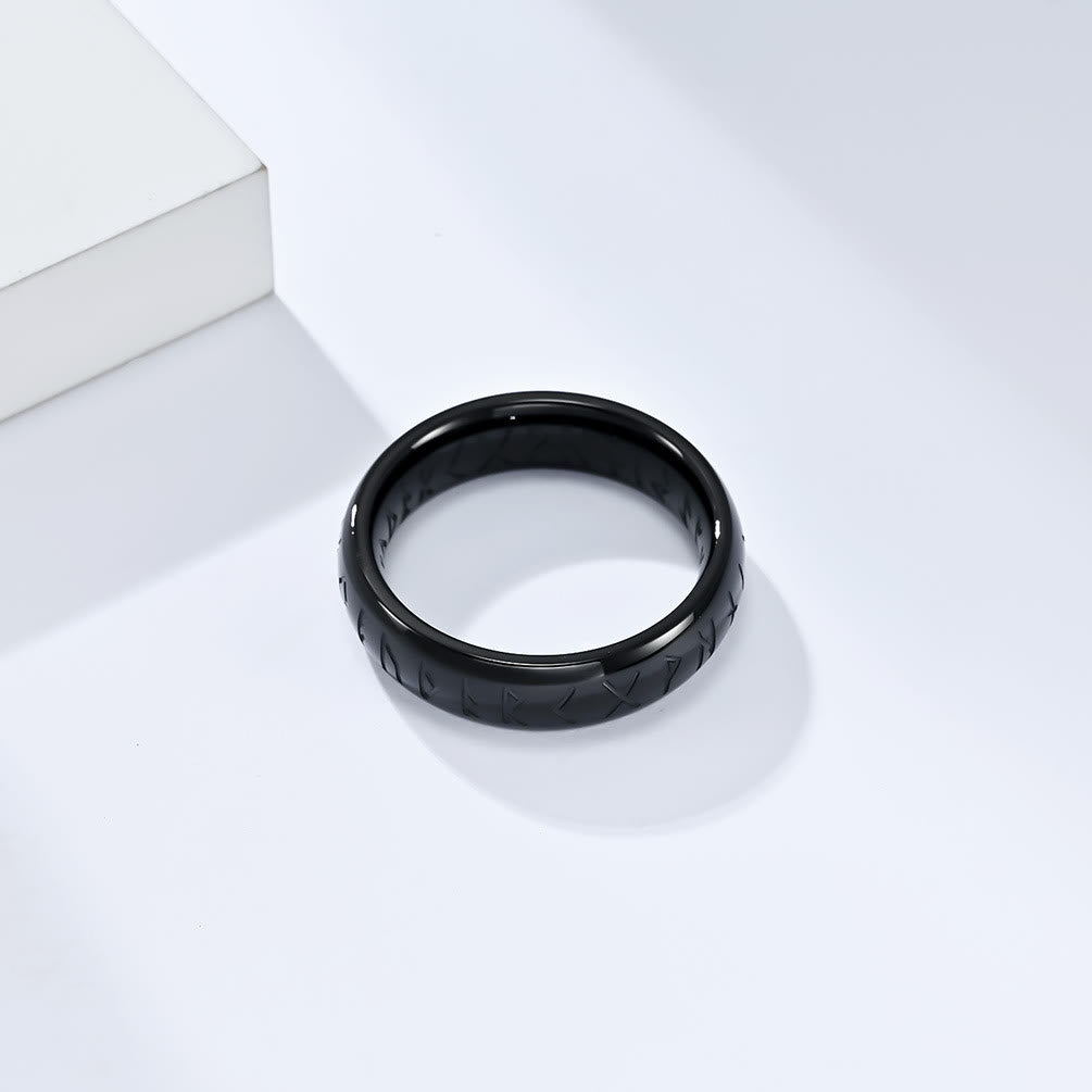 WorldNorse Viking Rune Edelstahl klassischer Ring