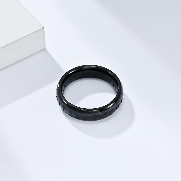 WorldNorse Viking Rune Edelstahl klassischer Ring