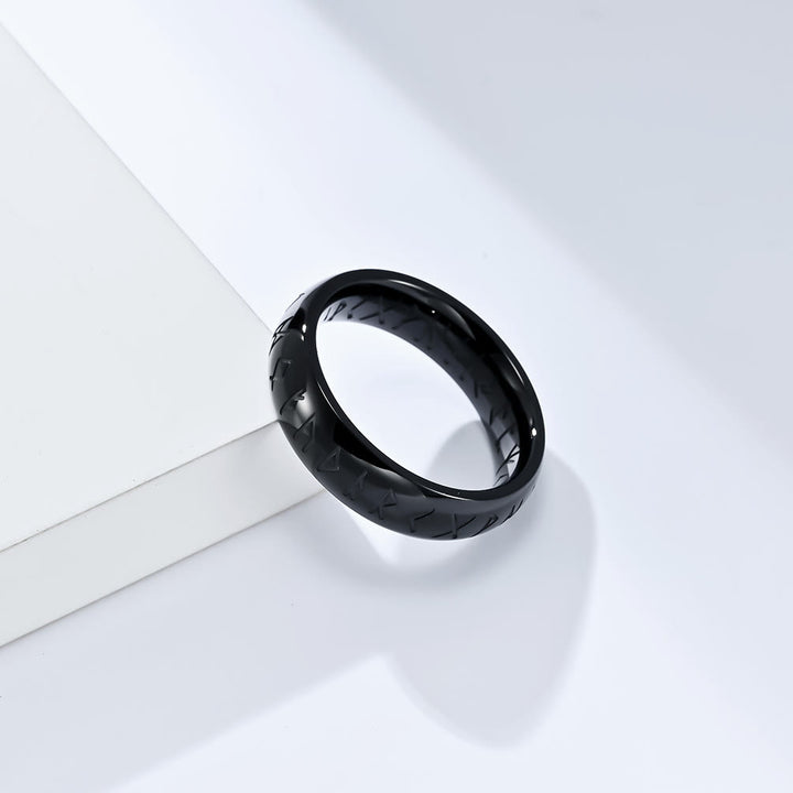 WorldNorse Viking Rune Edelstahl klassischer Ring