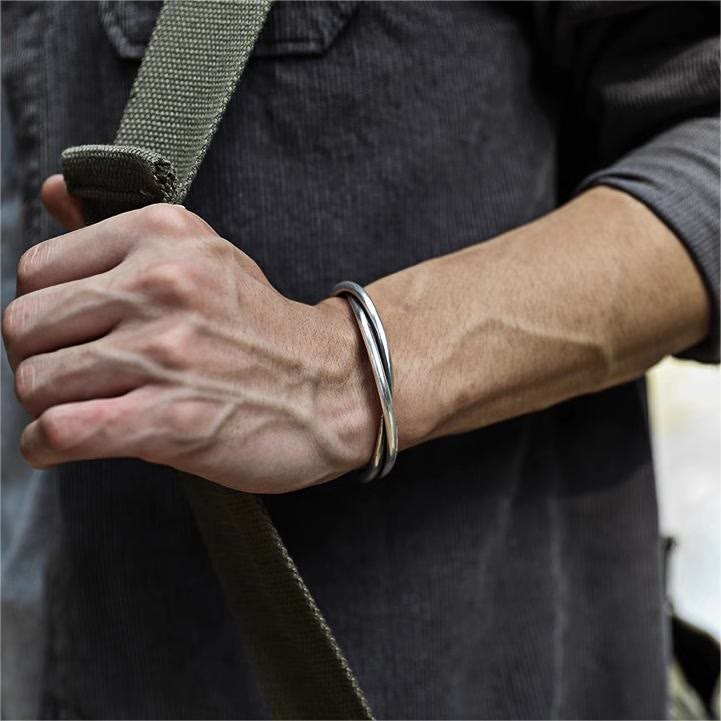 WorldNorse – Handgemachtes offenes Armband aus gedrehtem Draht - image 1