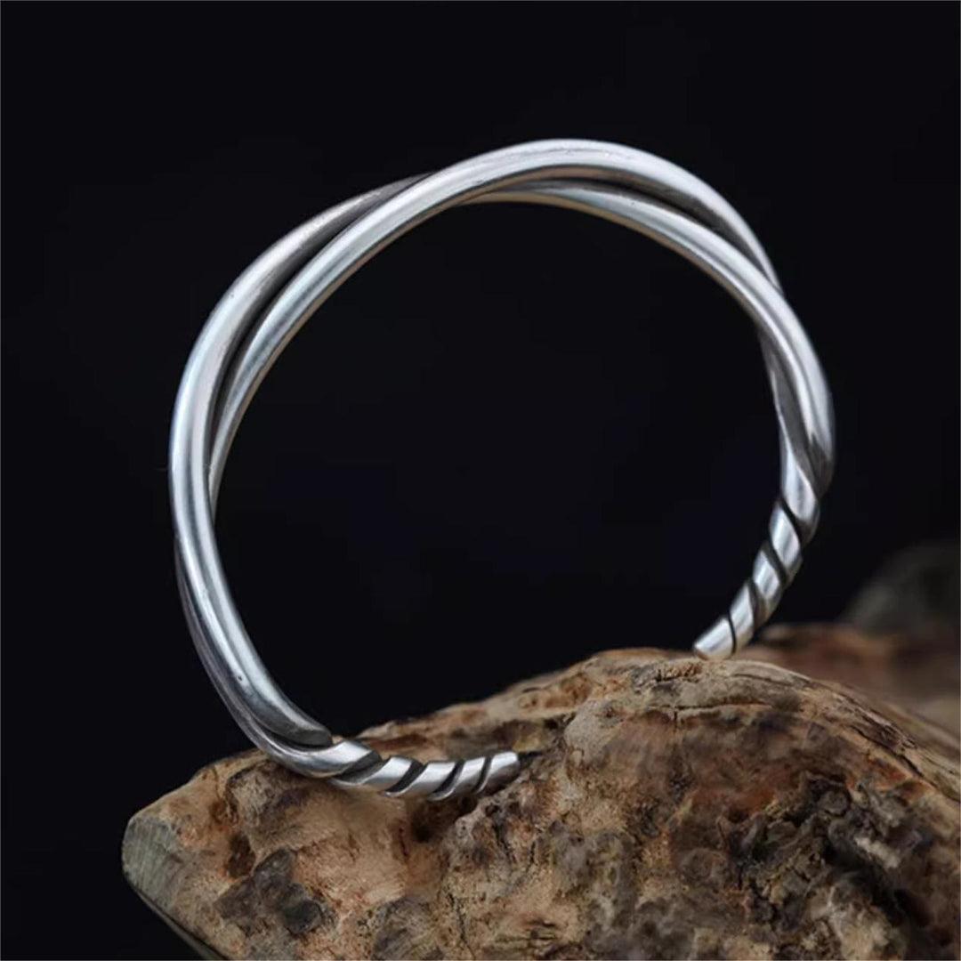 WorldNorse – Handgemachtes offenes Armband aus gedrehtem Draht - image 4