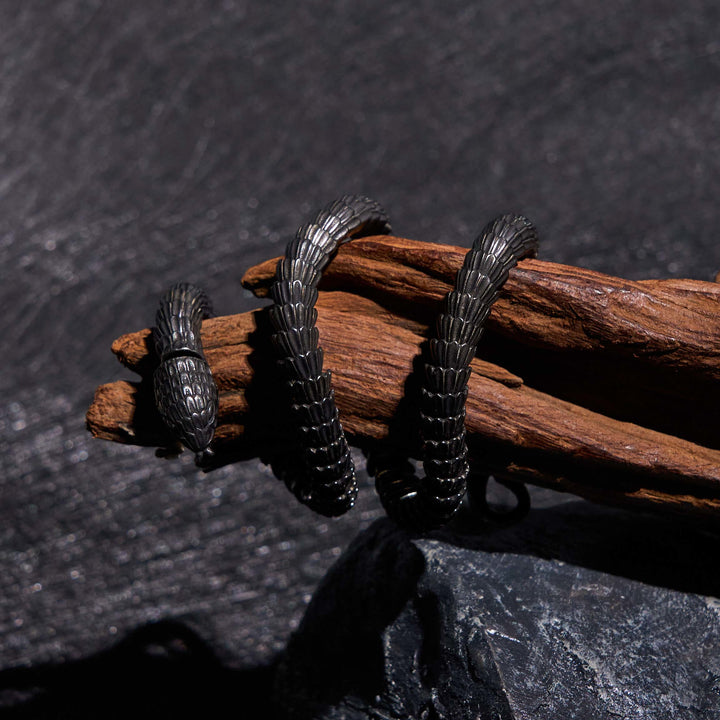 WorldNorse Vintage Edelstahl Schlangenkette Halskette & Armband