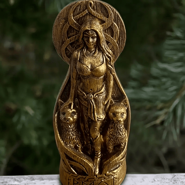 WorldNorse Freya Altarskulptur der nordischen Göttin - image 1