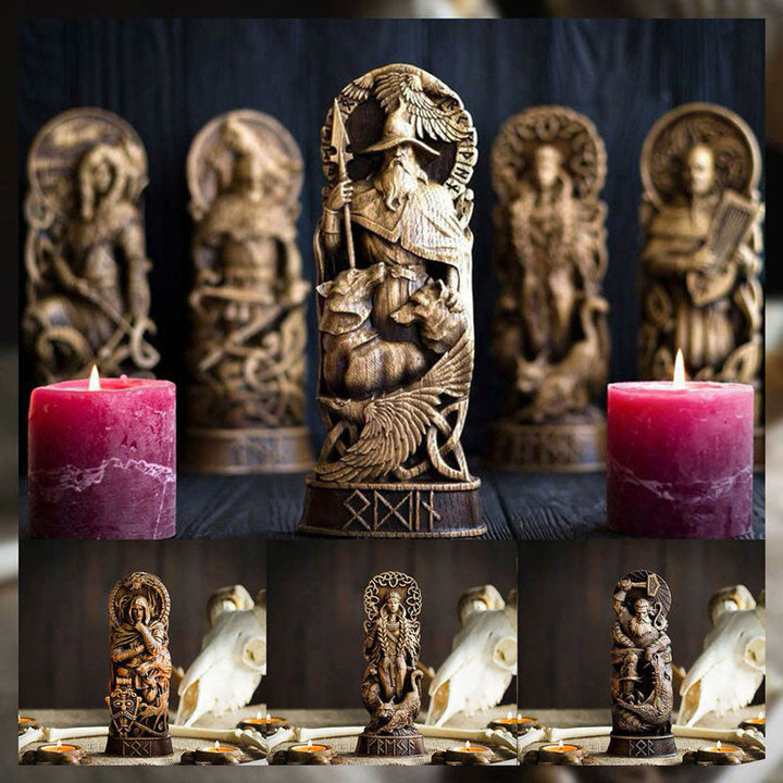 WeltNordischer Gott Odin, die Allvater-Skulptur - image 4