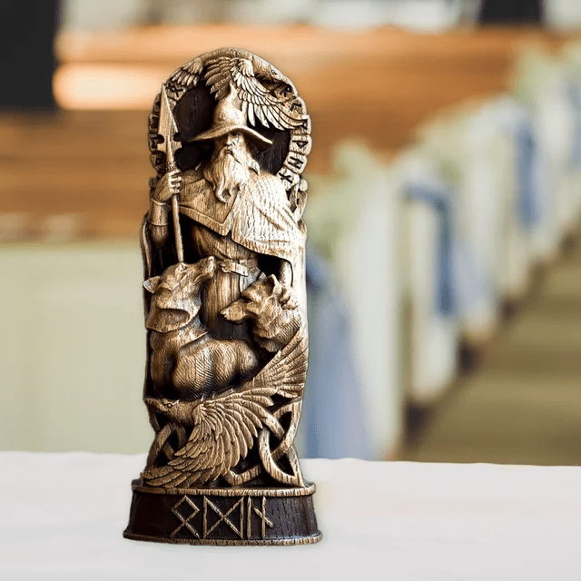 WeltNordischer Gott Odin, die Allvater-Skulptur