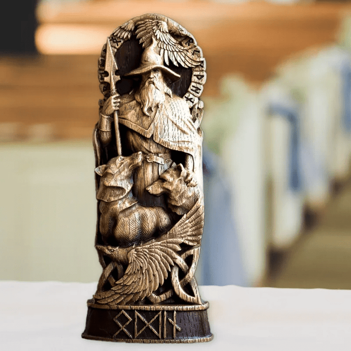 WeltNordischer Gott Odin, die Allvater-Skulptur