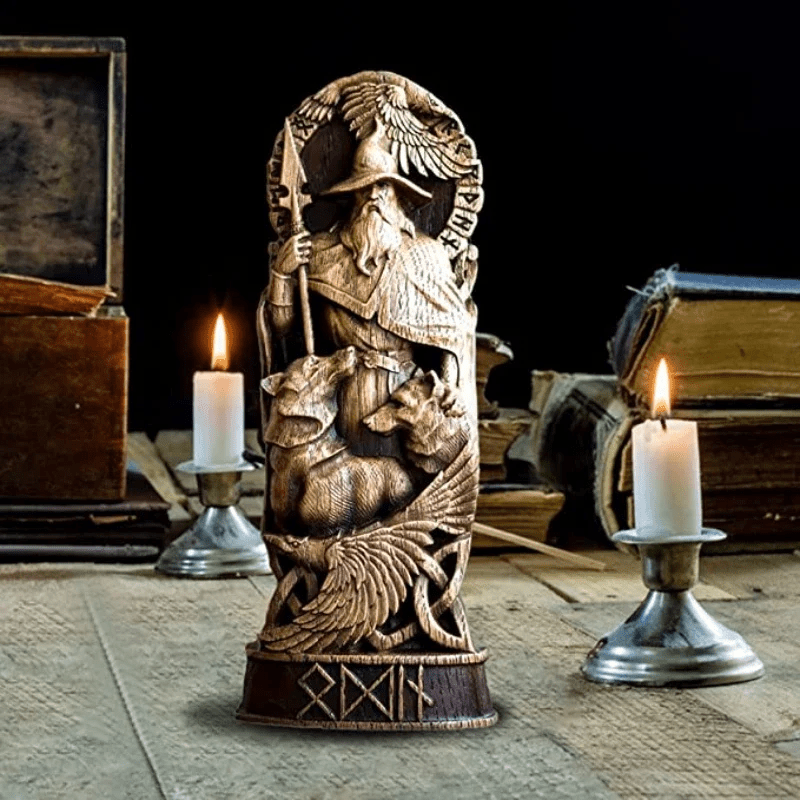 WeltNordischer Gott Odin, die Allvater-Skulptur
