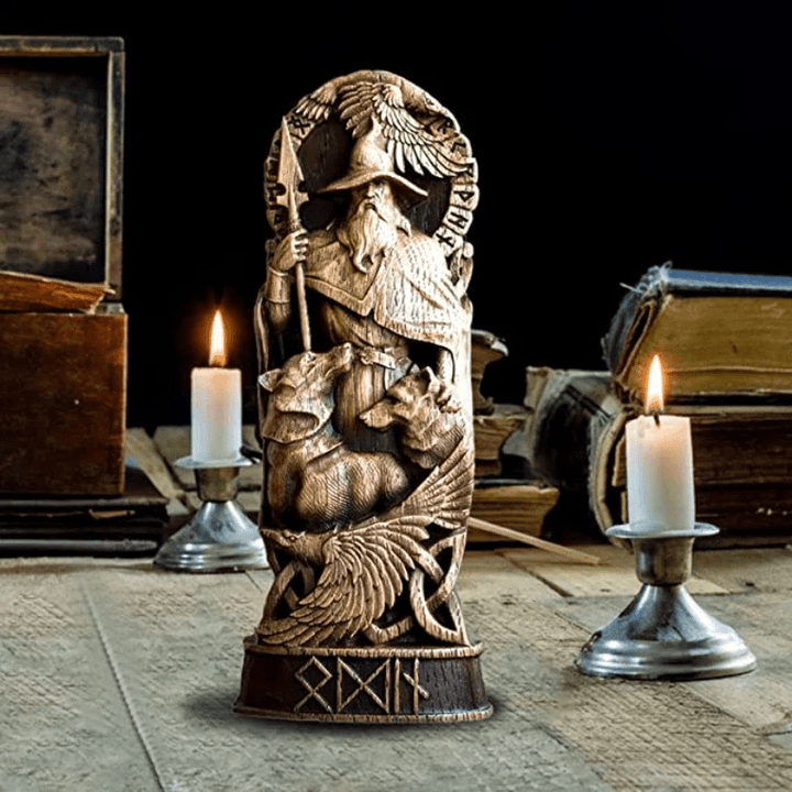 WeltNordischer Gott Odin, die Allvater-Skulptur