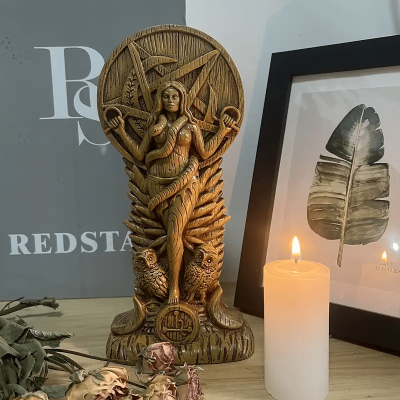 WorldNorse Lilith Göttin Statue Heidnische Skulptur