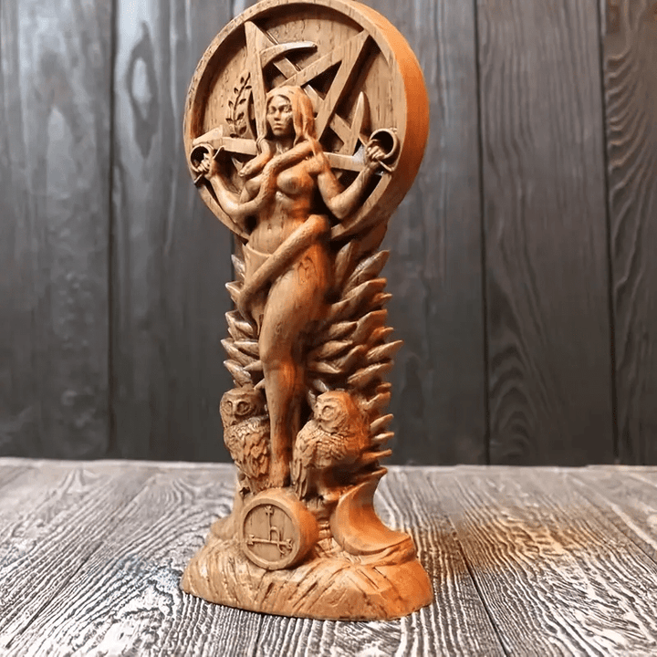 WorldNorse Lilith Göttin Statue Heidnische Skulptur