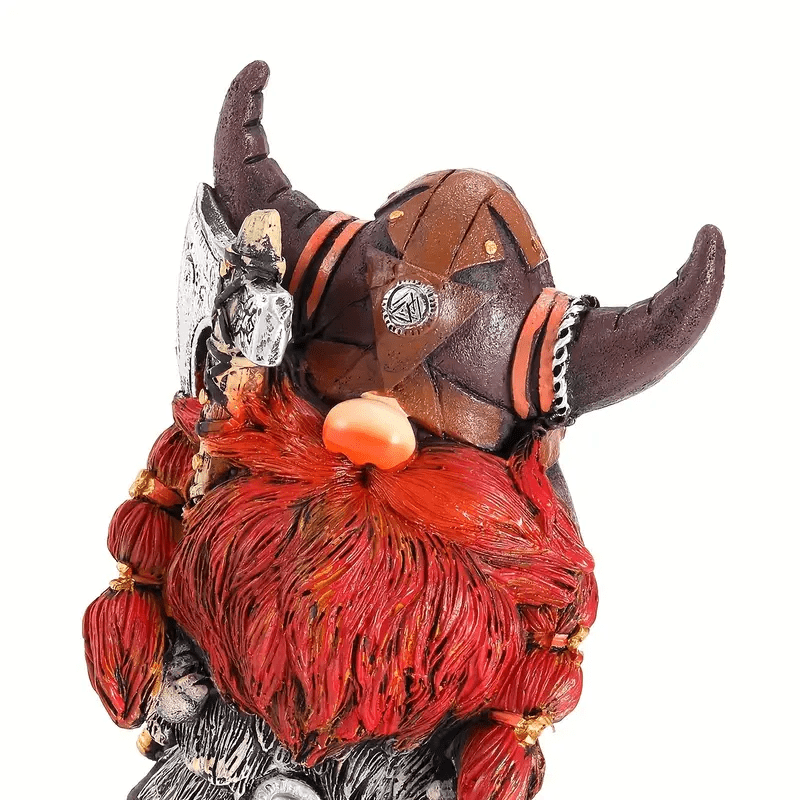 WorldNordische Wikinger-Krieger-Tauren-Statue aus Kunstharz, Dekoration