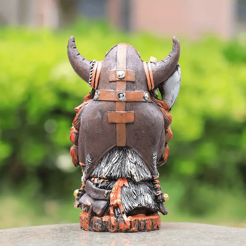 WorldNordische Wikinger-Krieger-Tauren-Statue aus Kunstharz, Dekoration