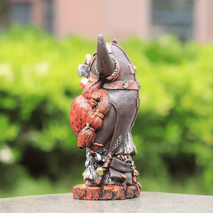 WorldNordische Wikinger-Krieger-Tauren-Statue aus Kunstharz, Dekoration