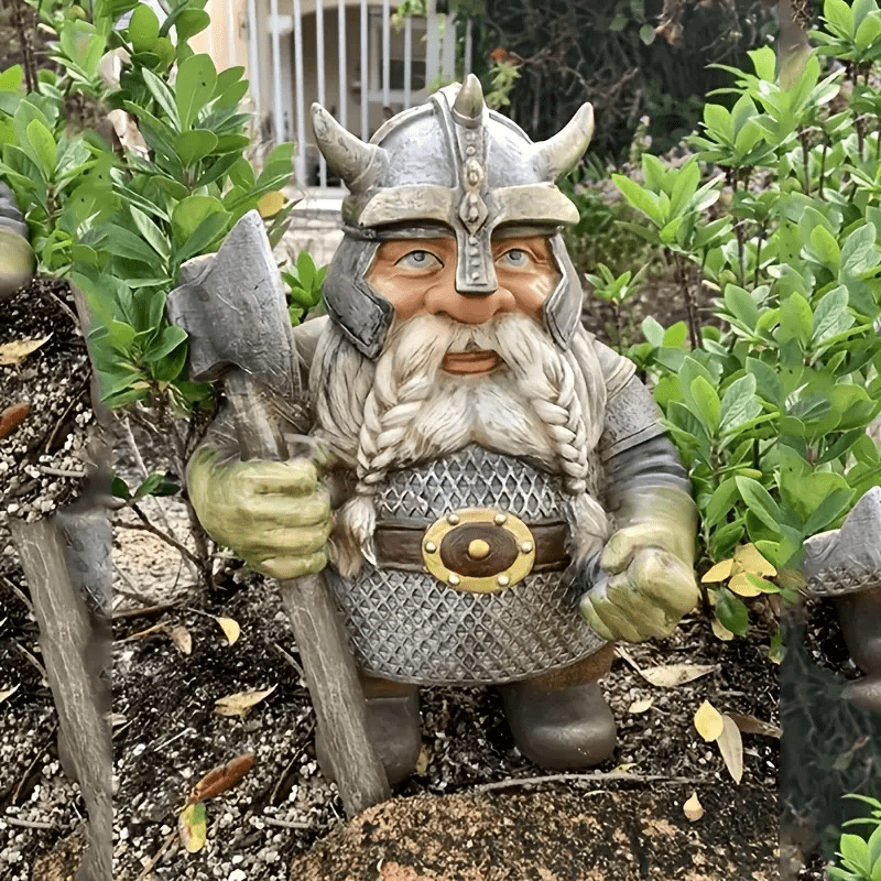 WorldNorse Victor Wikinger Axt Hammer Krieger Statue