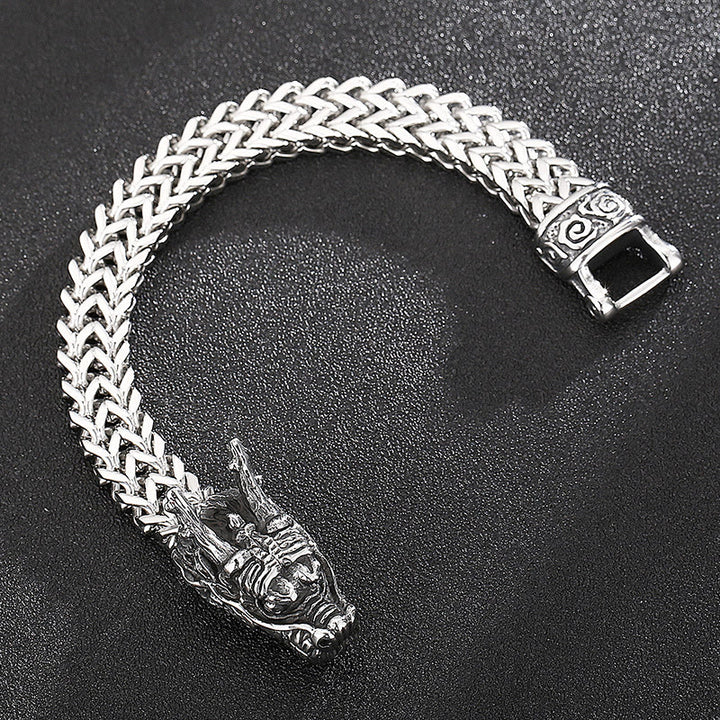 WorldNorse Nordischer Drache -Netzkettenarmband