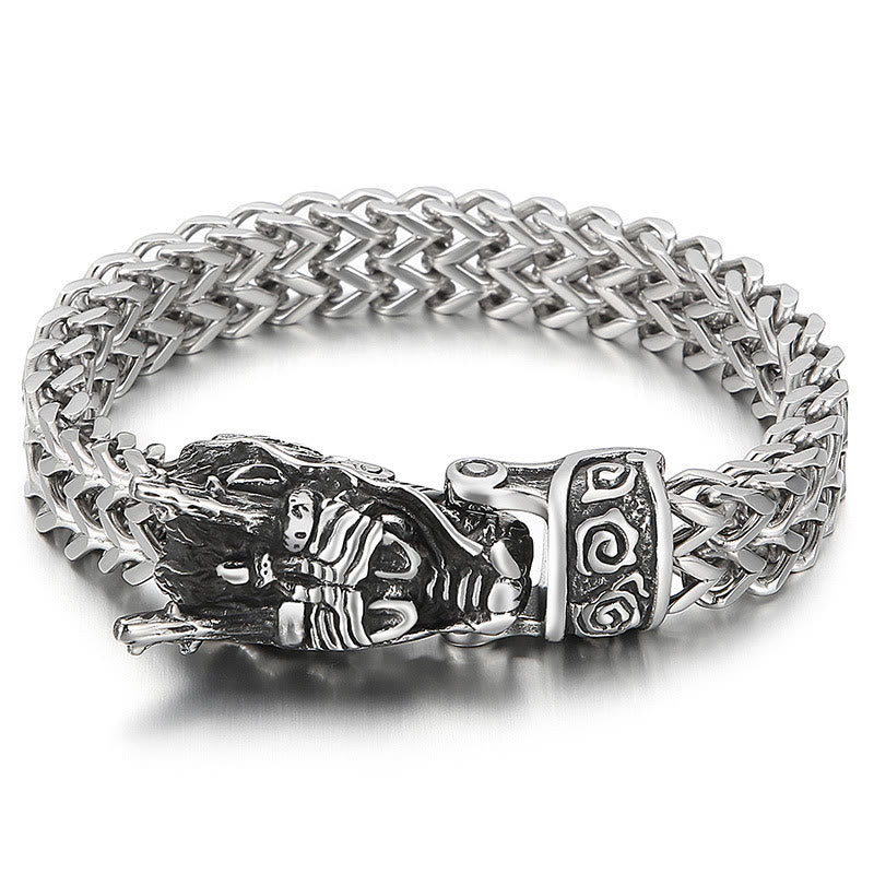 WorldNorse Nordischer Drache -Netzkettenarmband