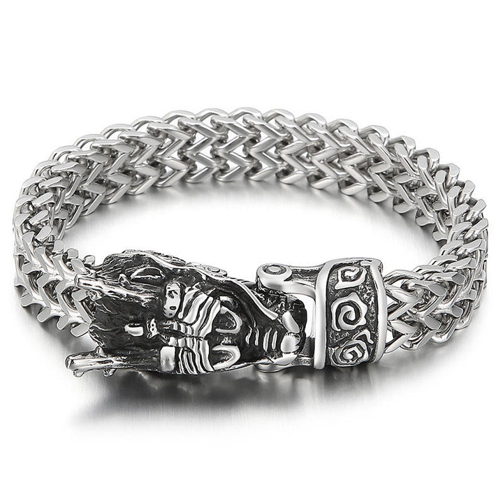 WorldNorse Nordischer Drache -Netzkettenarmband