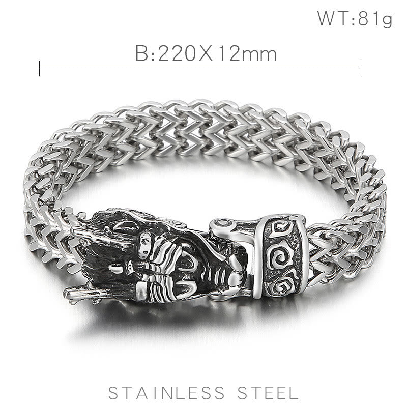 WorldNorse Nordischer Drache -Netzkettenarmband