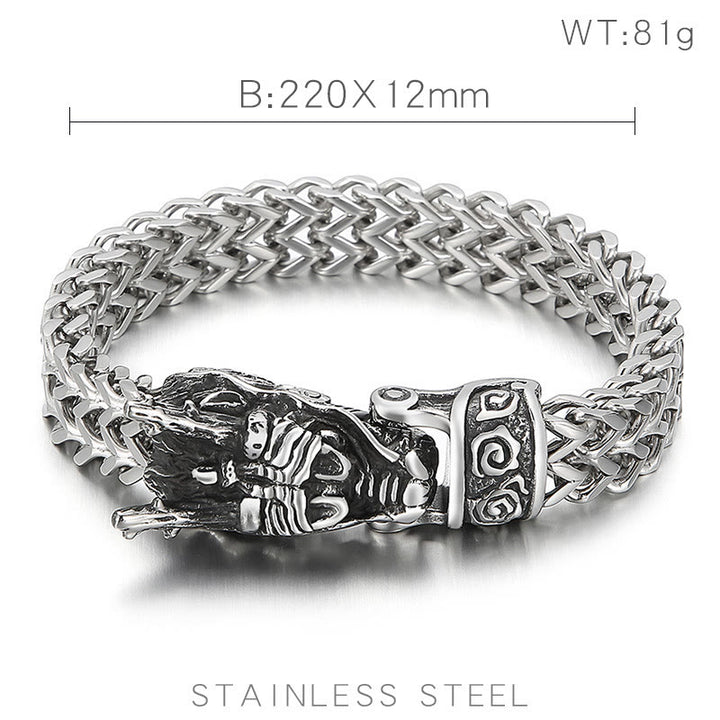 WorldNorse Nordischer Drache -Netzkettenarmband