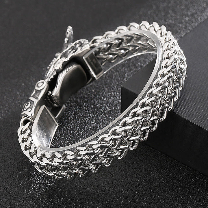 WorldNorse Nordischer Drache -Netzkettenarmband