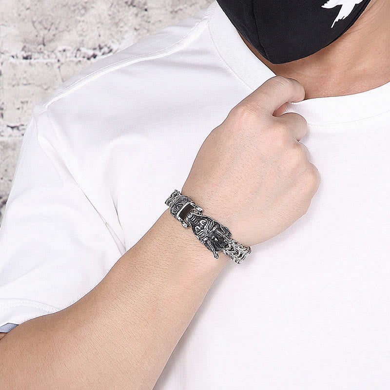 WorldNorse Nordischer Drache -Netzkettenarmband