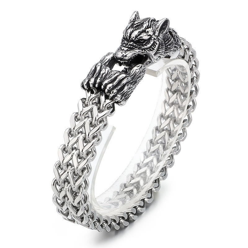 WorldNorse Wolf -Armband aus Edelstahl