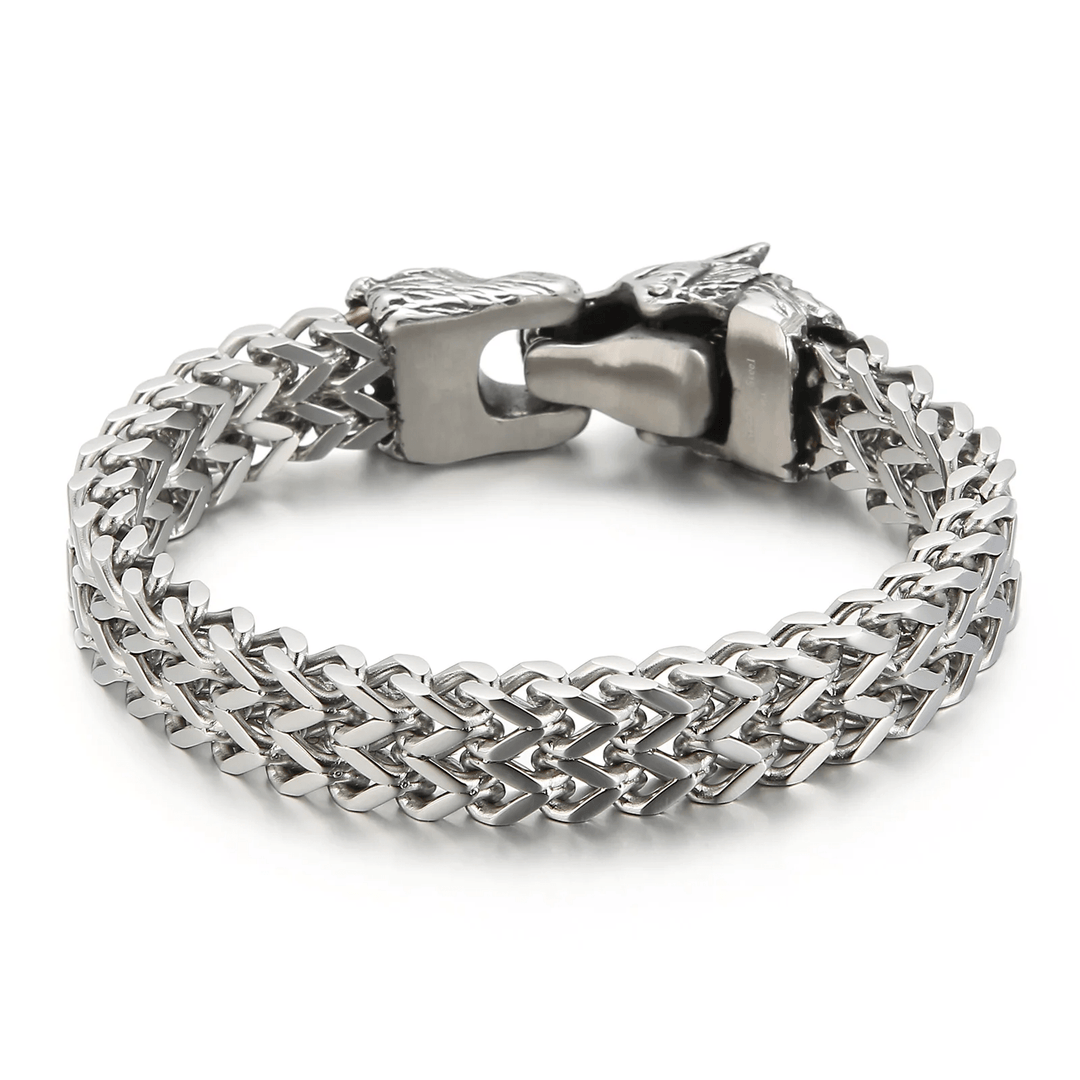 WorldNorse Wolf -Armband aus Edelstahl