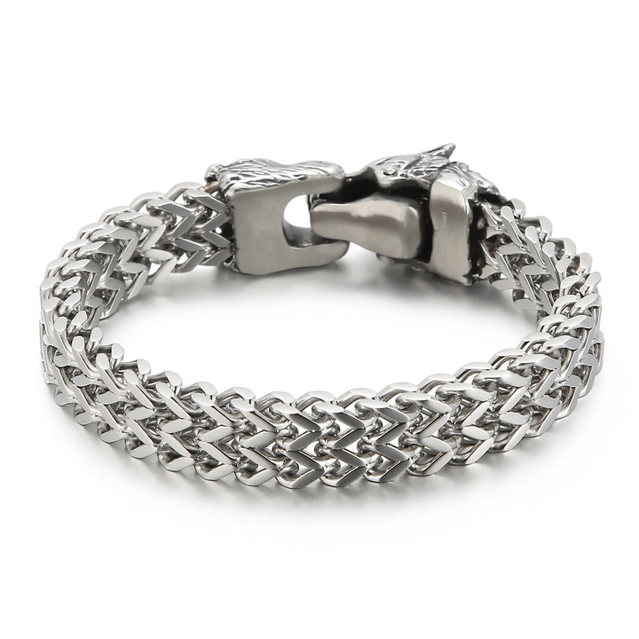 WorldNorse Wolf -Armband aus Edelstahl