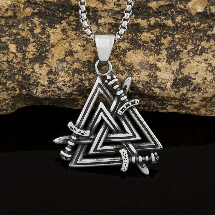 WorldNorse Valknut mit Schwerthalskette