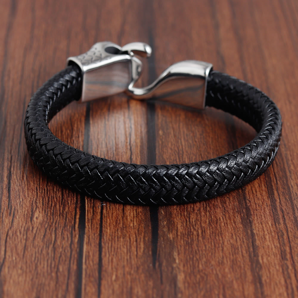 WorldNorse Schlangenkopf-Lederarmband