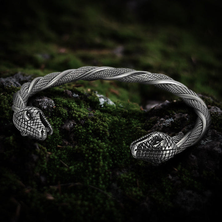 WorldNorse Doppelköpfiges Schlangenarmband