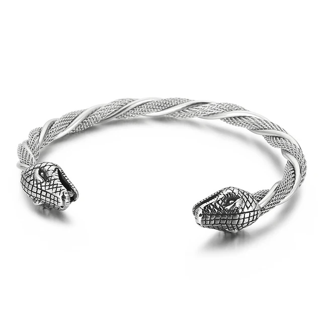 WorldNorse Doppelköpfiges Schlangenarmband