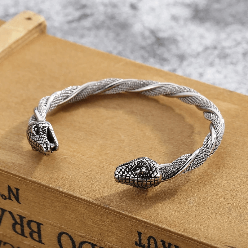 WorldNorse Doppelköpfiges Schlangenarmband