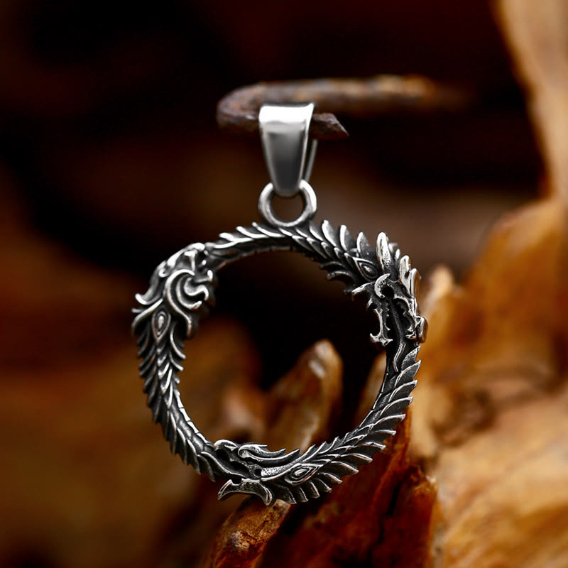 WorldNorse Domineering Dreiköpfige Drachen Halskette