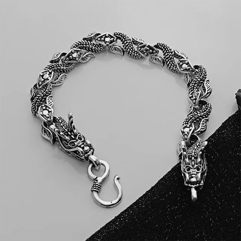 WorldNorse Domineering Schwarzes Drachenarmband