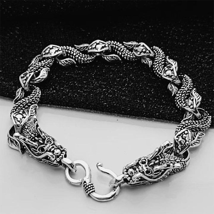 WorldNorse Domineering Schwarzes Drachenarmband