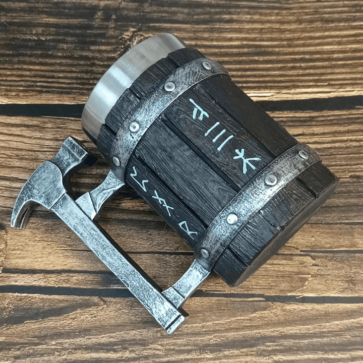 WorldNorse Nordic Viking Rune Hammer Tasse