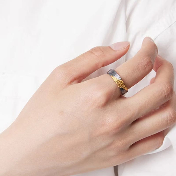 WorldNorse Feuerwerk Schwarzgold Ring