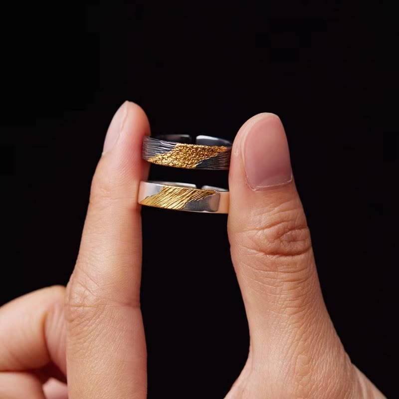 WorldNorse Feuerwerk Schwarzgold Ring