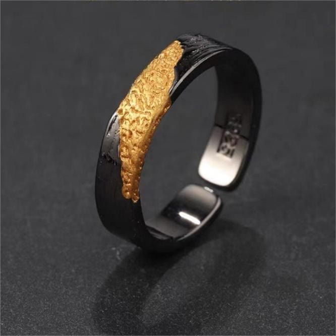 WorldNorse Feuerwerk Schwarzgold Ring