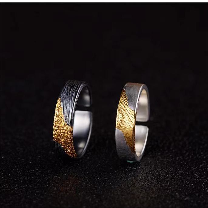 WorldNorse Feuerwerk Schwarzgold Ring
