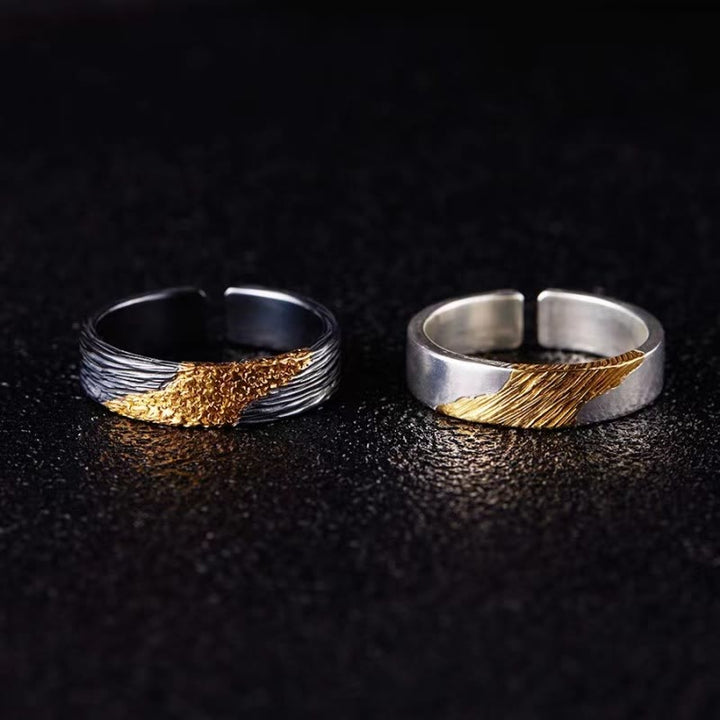 WorldNorse Feuerwerk Schwarzgold Ring