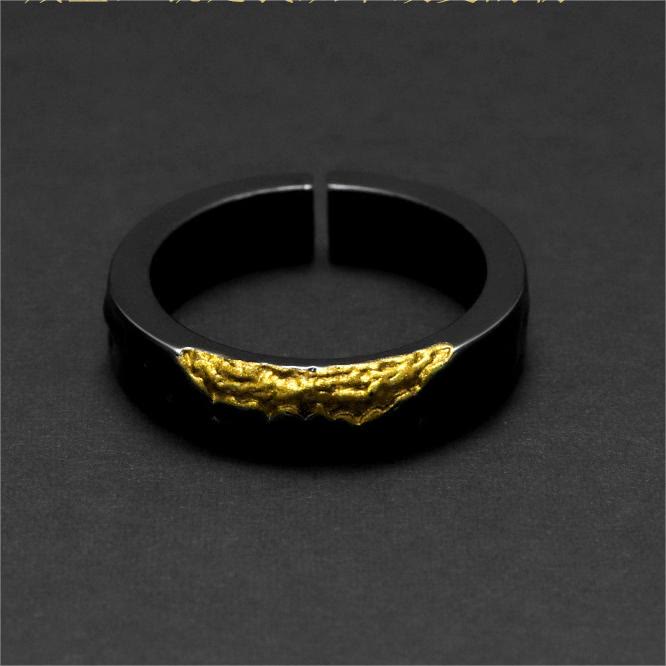 WorldNorse Verstellbarer Ring aus verstecktem Gold