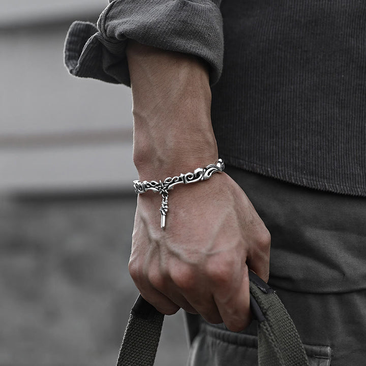 WorldNorse Pentagramm dunkles Muster Armband