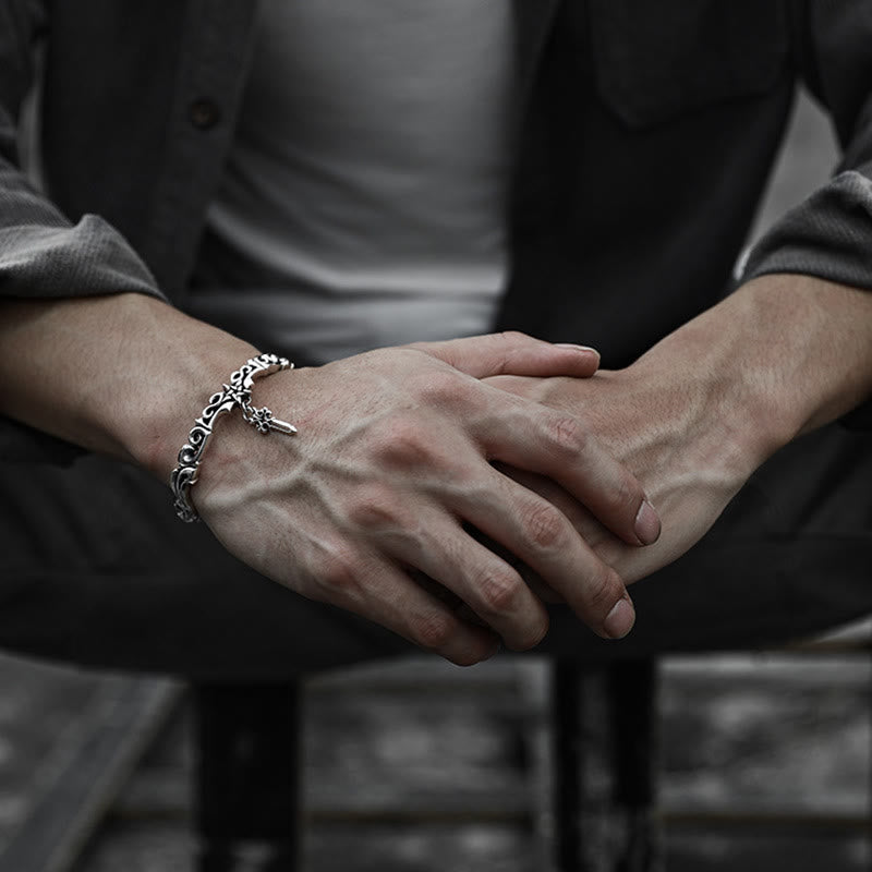 WorldNorse Pentagramm dunkles Muster Armband