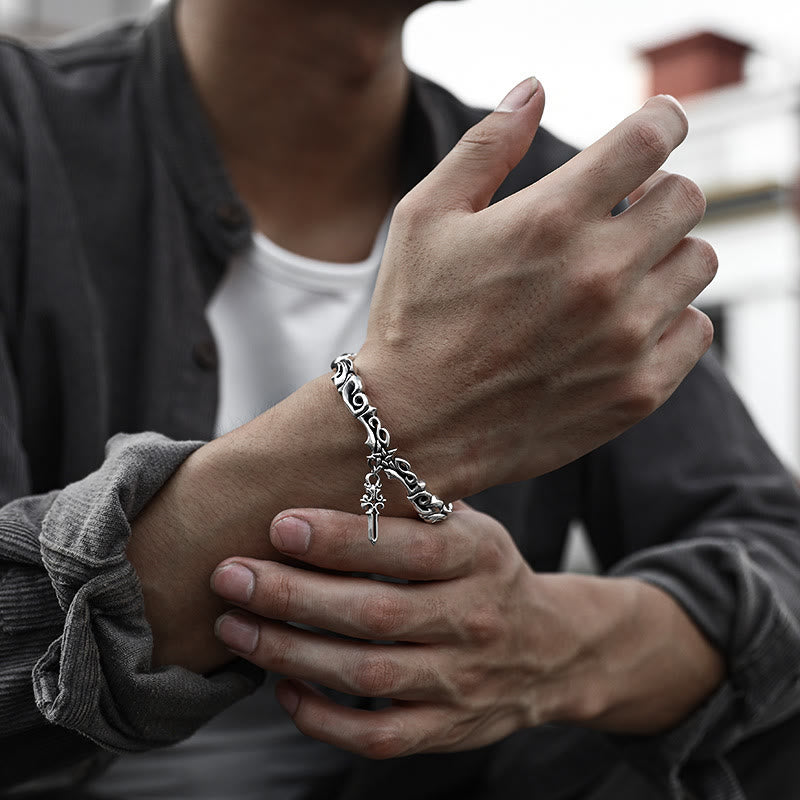 WorldNorse Pentagramm dunkles Muster Armband