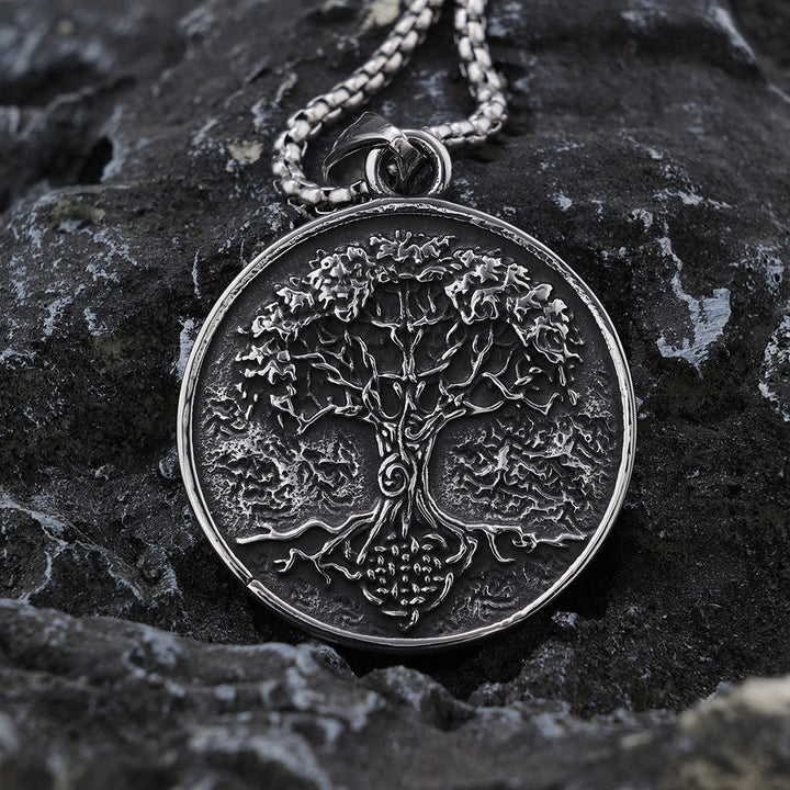 WorldNordische Wikinger-Halskette mit Lebensbaum von Yggdrasil